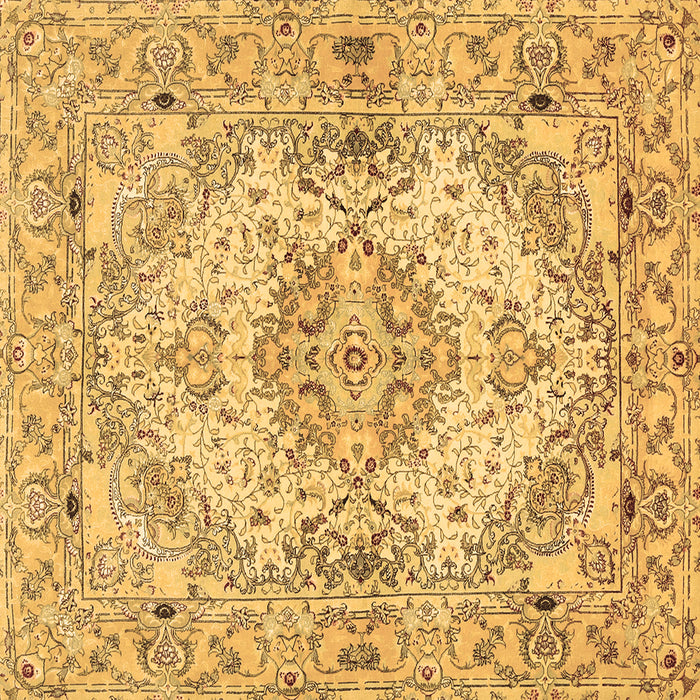 Square Machine Washable Persian Brown Traditional Rug, wshtr939brn