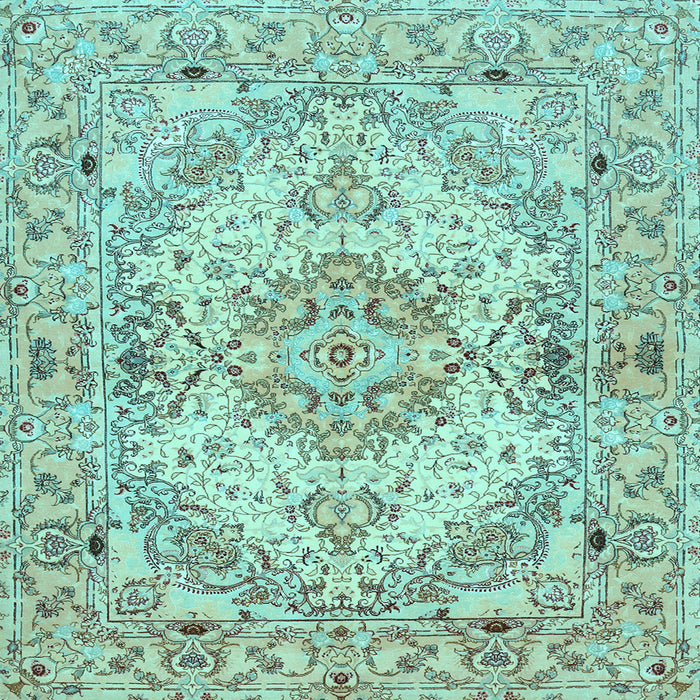Square Persian Light Blue Traditional Rug, tr939lblu
