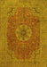 Medallion Yellow Traditional Rug, tr93yw