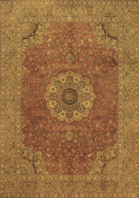 Medallion Brown Traditional Rug, tr93brn