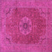 Square Medallion Pink Traditional Rug, tr93pnk