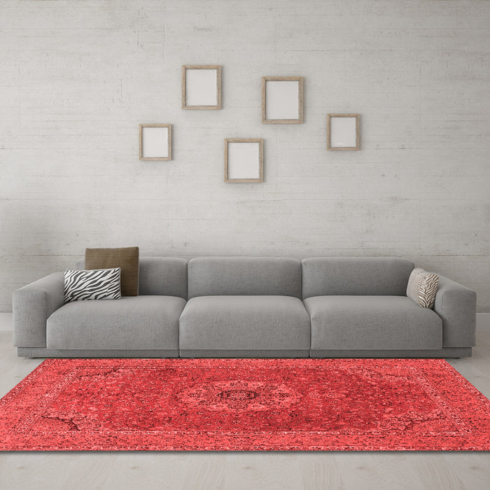 Traditional Red Washable Rugs