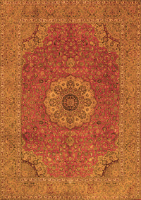 Medallion Orange Traditional Rug, tr93org