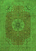 Medallion Green Traditional Rug, tr93grn