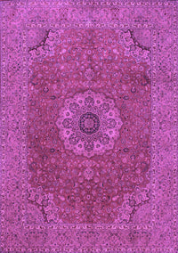 Medallion Purple Traditional Rug, tr93pur