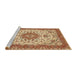 Sideview of Machine Washable Traditional Red Rug, wshtr940