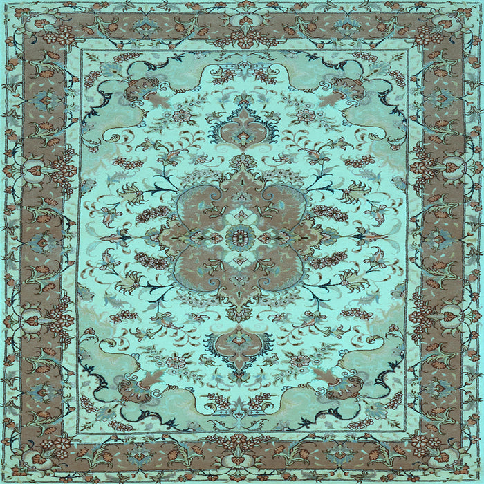 Square Persian Light Blue Traditional Rug, tr940lblu