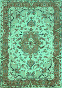 Persian Turquoise Traditional Rug, tr940turq