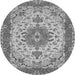 Square Persian Gray Traditional Rug, tr940gry