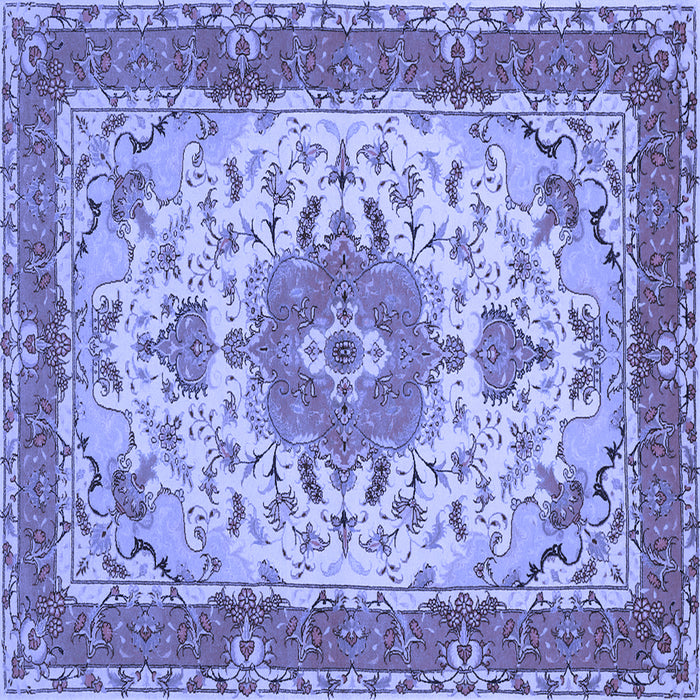 Square Persian Blue Traditional Rug, tr940blu