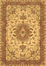 Machine Washable Persian Brown Traditional Rug, wshtr940brn