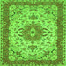 Serging Thickness of Persian Green Traditional Rug, tr940grn