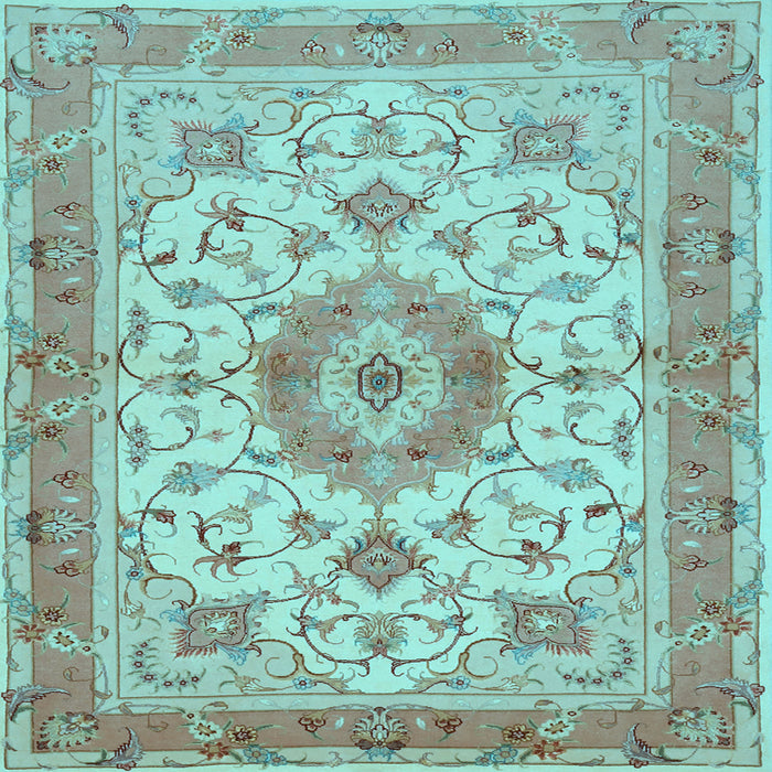 Square Persian Light Blue Traditional Rug, tr941lblu