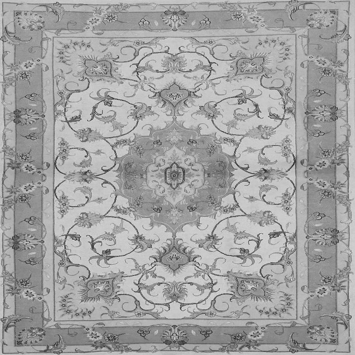 Serging Thickness of Persian Gray Traditional Rug, tr941gry