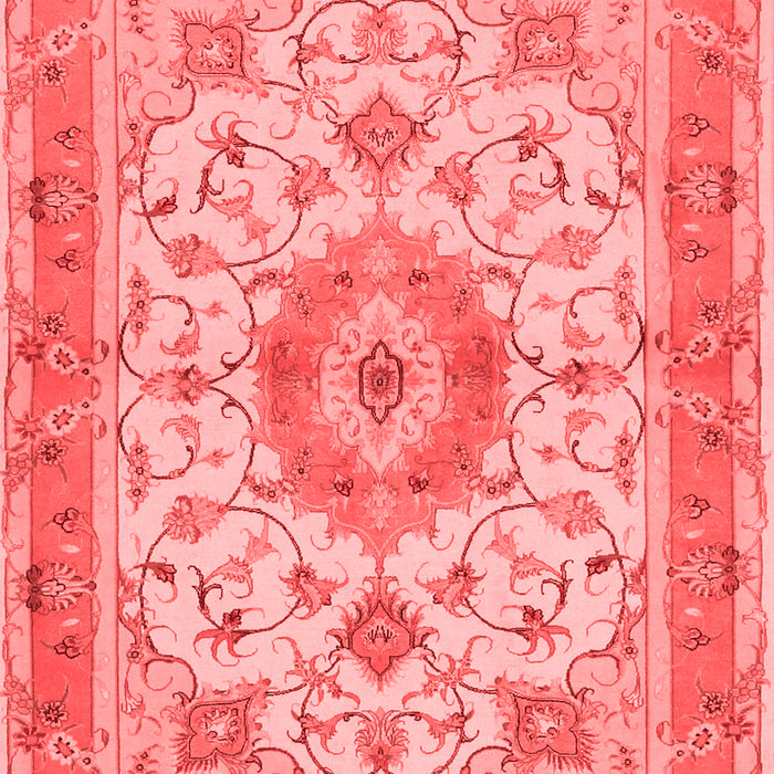 Machine Washable Persian Red Traditional Rug, wshtr941red