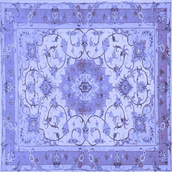Square Persian Blue Traditional Rug, tr941blu