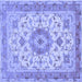 Square Persian Blue Traditional Rug, tr941blu