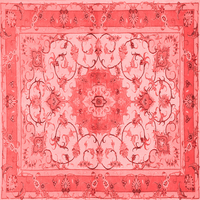Machine Washable Persian Red Traditional Rug, wshtr941red