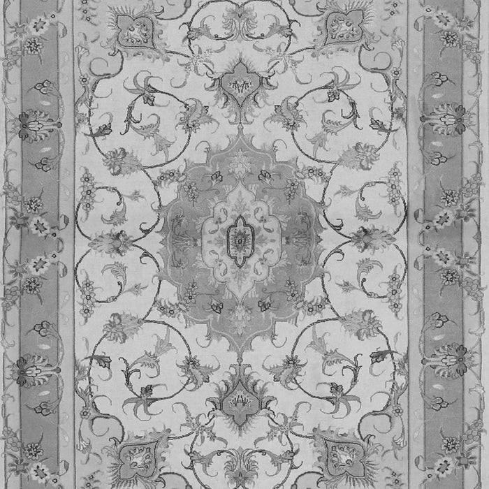 Serging Thickness of Machine Washable Persian Gray Traditional Rug, wshtr941gry