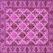 Square Persian Pink Traditional Rug, tr942pnk