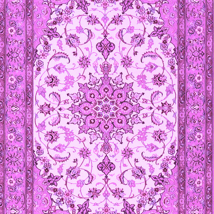 Machine Washable Medallion Purple Traditional Area Rugs, wshtr943pur