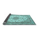 Sideview of Medallion Light Blue Traditional Rug, tr943lblu