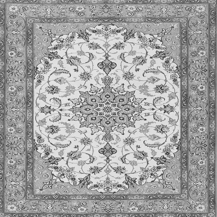 Serging Thickness of Medallion Gray Traditional Rug, tr943gry