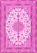Medallion Pink Traditional Rug, tr943pnk