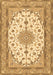 Medallion Brown Traditional Rug, tr943brn