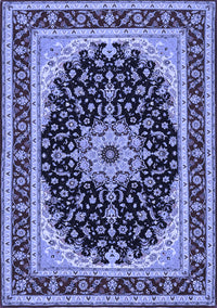 Medallion Blue Traditional Rug, tr945blu