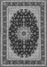 Medallion Gray Traditional Rug, tr945gry