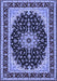 Medallion Blue Traditional Rug, tr945blu