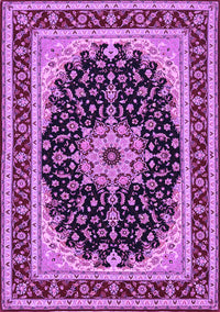 Medallion Purple Traditional Rug, tr945pur