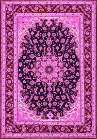 Medallion Pink Traditional Rug, tr945pnk