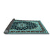 Sideview of Medallion Light Blue Traditional Rug, tr945lblu