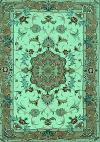 Persian Turquoise Traditional Rug, tr946turq