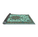 Sideview of Persian Light Blue Traditional Rug, tr946lblu