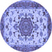 Round Persian Blue Traditional Rug, tr946blu