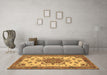 Machine Washable Persian Brown Traditional Rug in a Living Room,, wshtr946brn