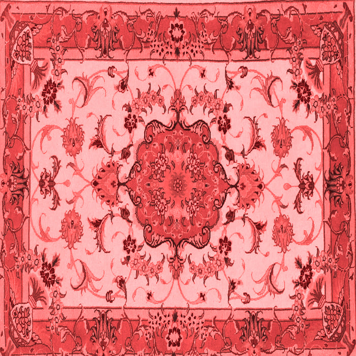 Machine Washable Persian Red Traditional Rug, wshtr946red