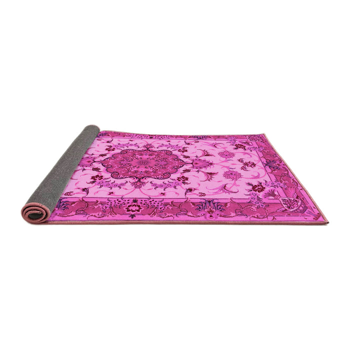 Sideview of Persian Pink Traditional Rug, tr946pnk