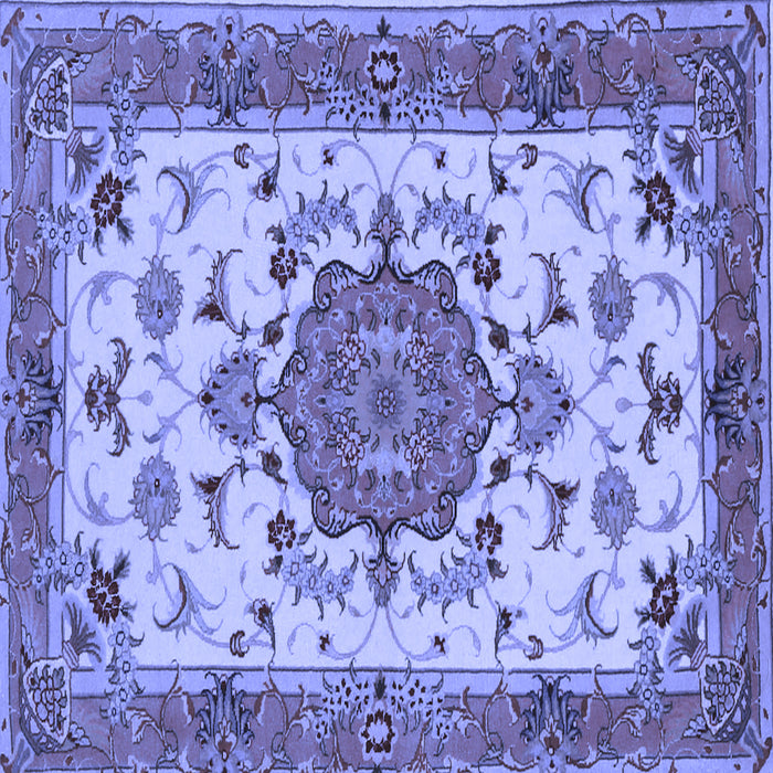 Square Persian Blue Traditional Rug, tr946blu