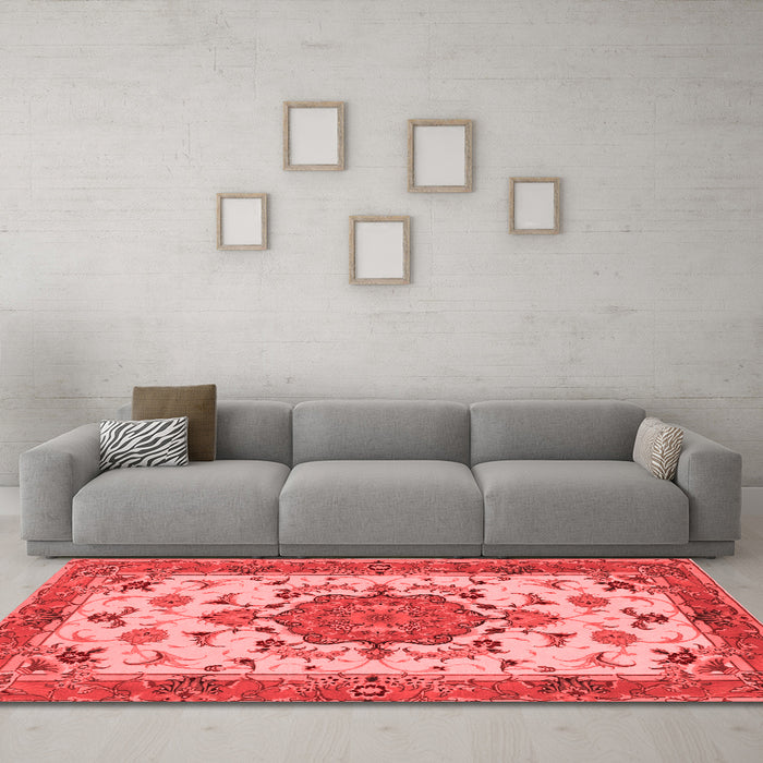 Traditional Red Washable Rugs