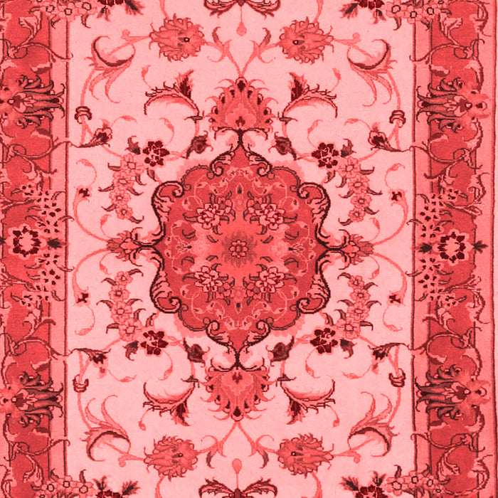 Machine Washable Persian Red Traditional Rug, wshtr946red