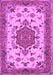 Machine Washable Persian Purple Traditional Area Rugs, wshtr946pur