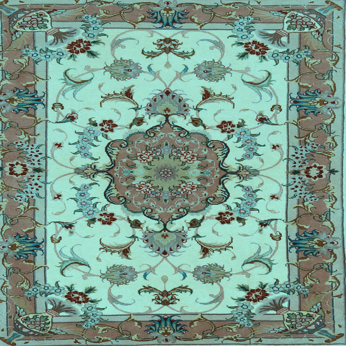 Square Persian Light Blue Traditional Rug, tr946lblu