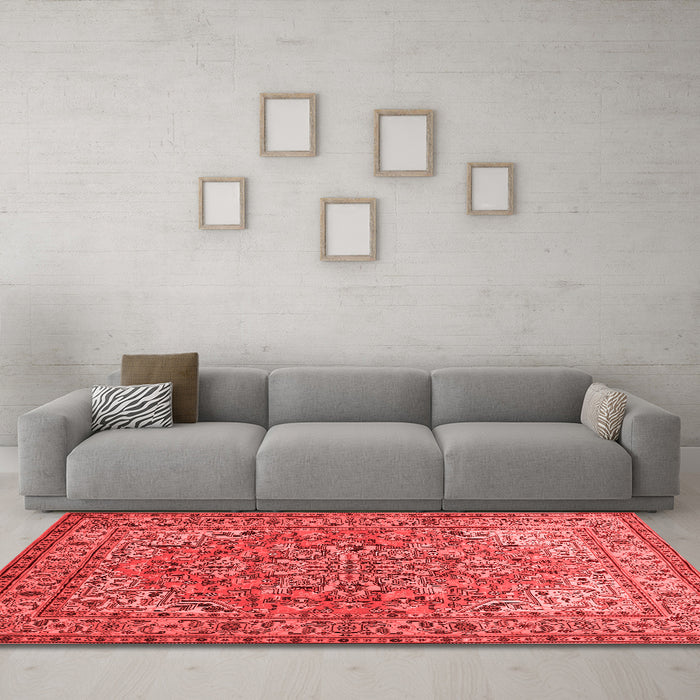 Traditional Red Washable Rugs