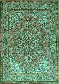 Persian Turquoise Traditional Rug, tr947turq