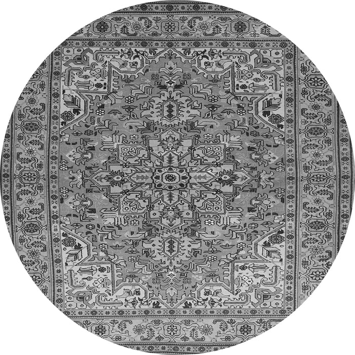 Square Persian Gray Traditional Rug, tr947gry