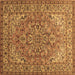 Square Machine Washable Persian Brown Traditional Rug, wshtr947brn